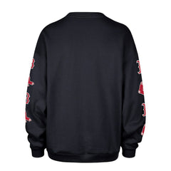Boston Red Sox '47 Women's Trendy Team Go Big Oversized Sweatshirt - Black - 47 brand on Sale