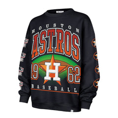 Houston Astros '47 Women's Trendy Team Go Big Oversized Sweatshirt - Navy - 47 brand on Sale