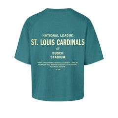 St. Louis Cardinals '47 Women's Contemporary Basics Leon City T-Shirt - Teal - 47 brand Lifestyle