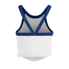 Los Angeles Dodgers '47 Women's Trendy Team Rally Sporty Cropped Racerback Tank Top - White - 47 brand on Sale