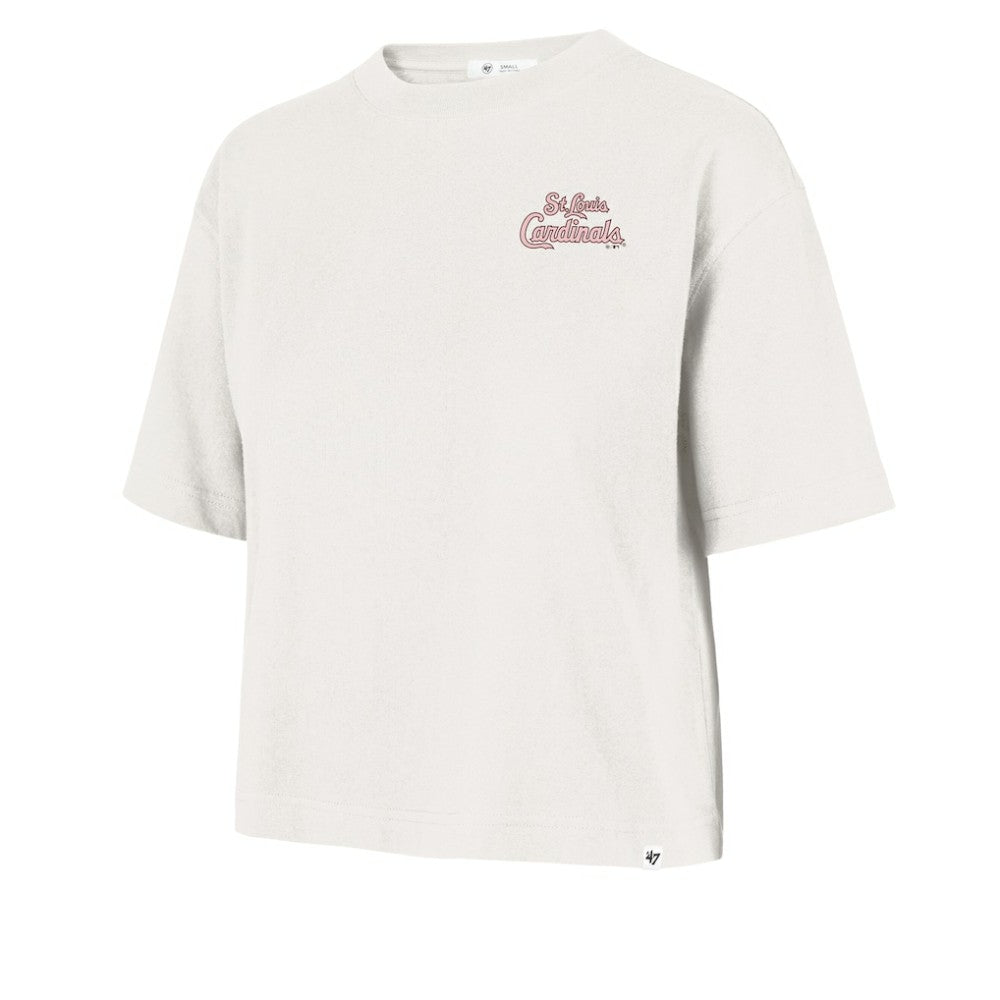 St. Louis Cardinals '47 Women's Love Letter Reed City T-Shirt - Cream - 47 brand Lifestyle