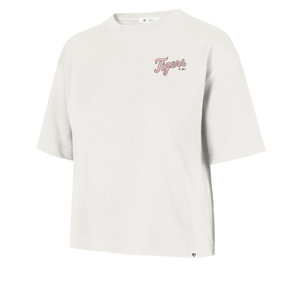 Detroit Tigers '47 Women's Love Letter Reed City T-Shirt - Cream - 47 brand on Sale