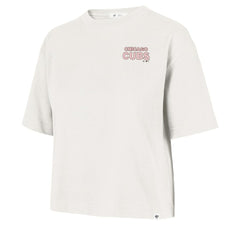 Chicago Cubs '47 Women's Love Letter Reed City T-Shirt - Cream - 47 brand Sale