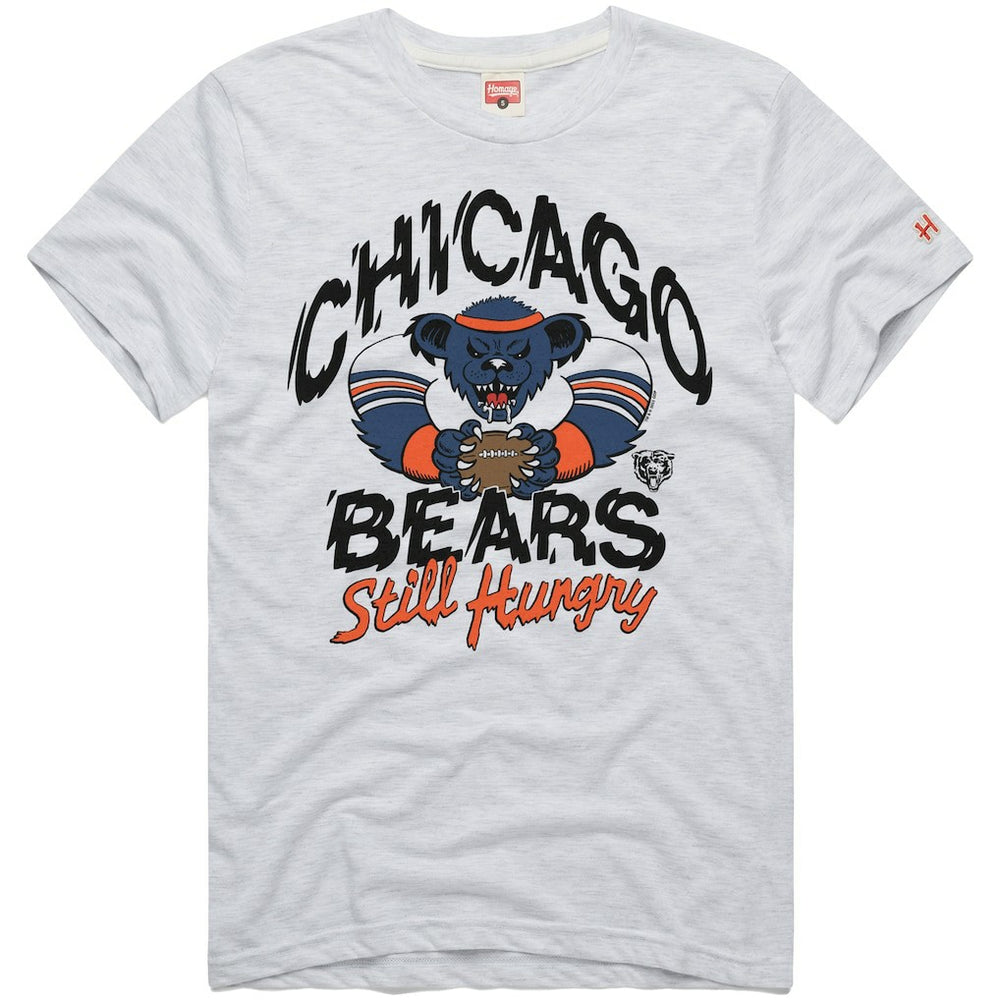 Chicago Bears Homage NFL x Grateful Dead Tri-Blend T-Shirt Ash