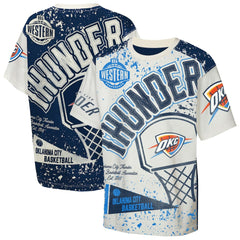 Oklahoma City Thunder Outerstuff Youth Top Player All-Over-Print T-Shirt Cream