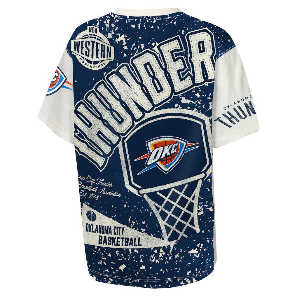 Oklahoma City Thunder Outerstuff Youth Top Player All-Over-Print T-Shirt Cream