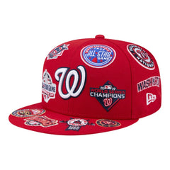 Washington Nationals New Era All Over 59FIFTY Fitted Hat - Red - New Era Discount