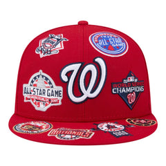 Washington Nationals New Era All Over 59FIFTY Fitted Hat - Red - New Era Discount