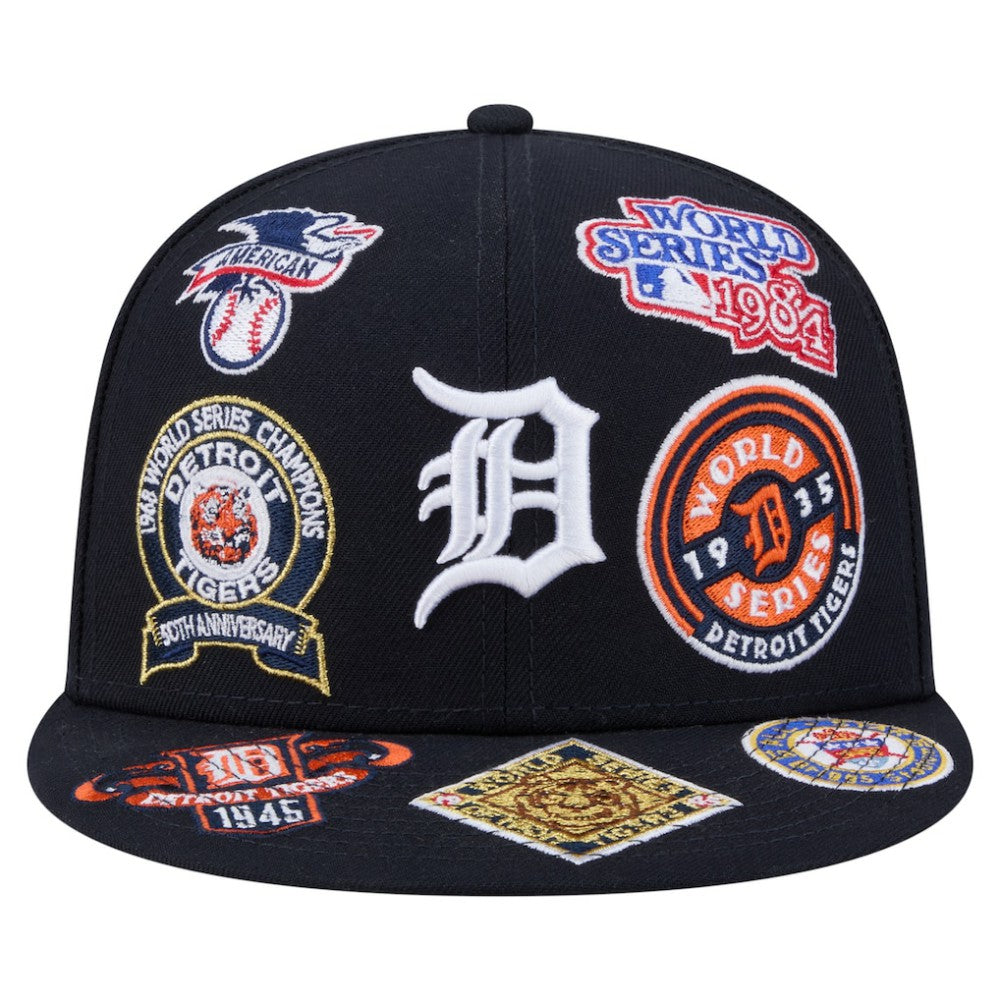 Detroit Tigers New Era All Over 59FIFTY Fitted Hat - Navy - New Era Online