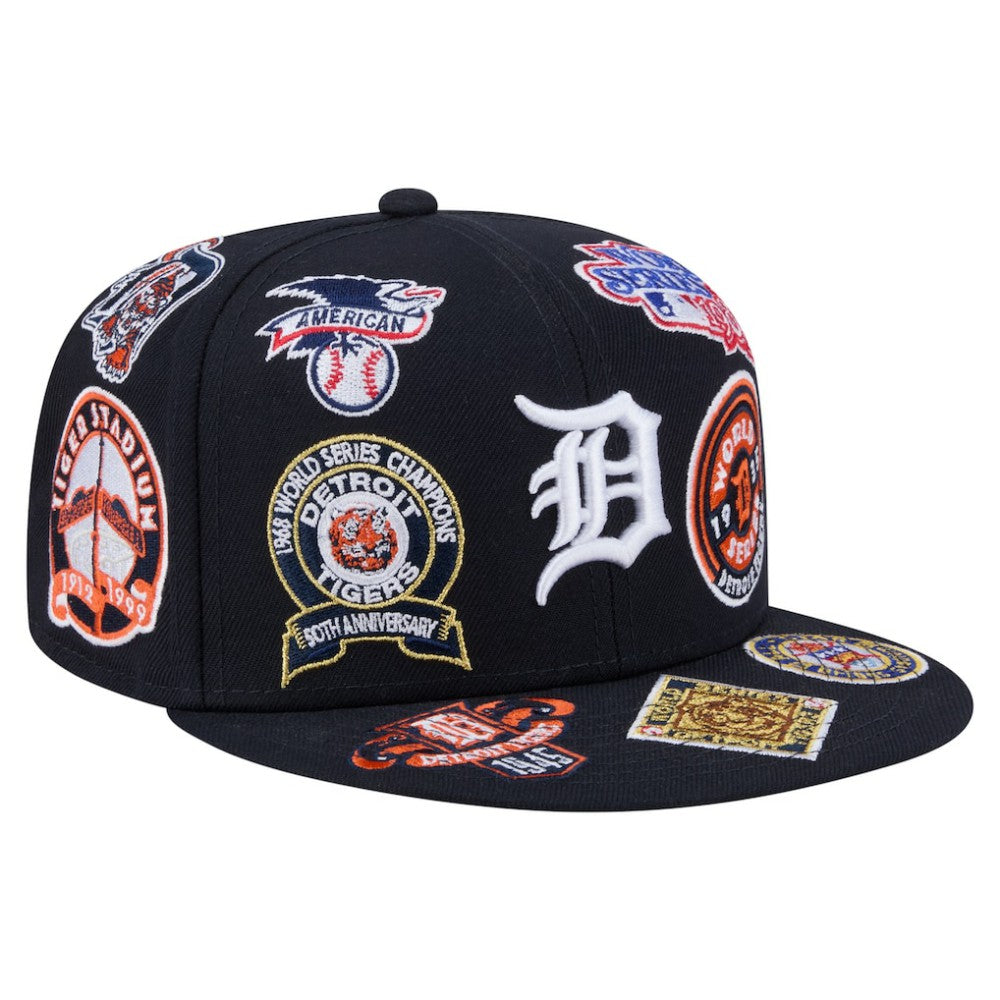 Detroit Tigers New Era All Over 59FIFTY Fitted Hat - Navy - New Era Online
