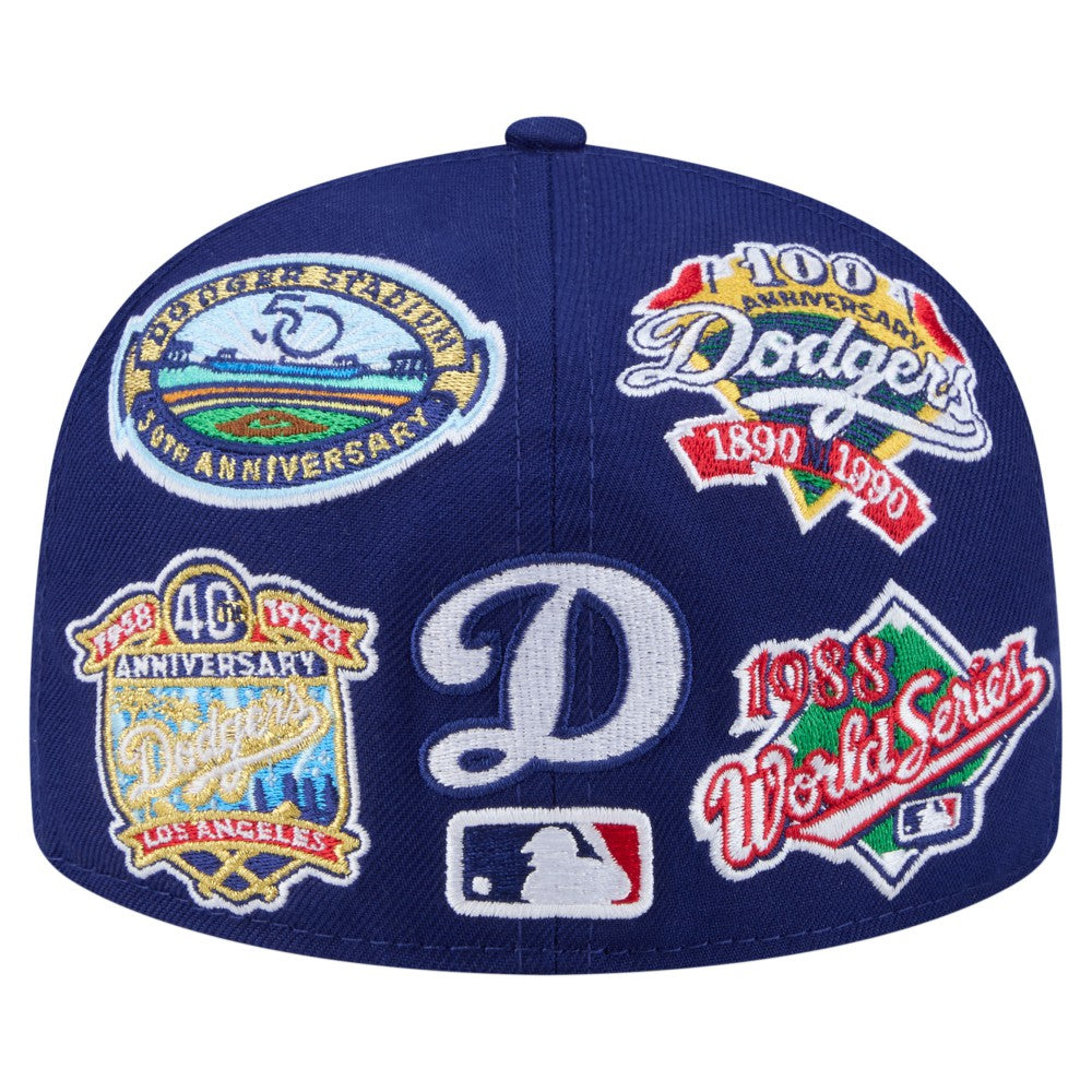 Los Angeles Dodgers New Era All Over 59FIFTY Fitted Hat - Royal - New Era Lifestyle