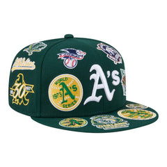 Athletics New Era All Over 59FIFTY Fitted Hat - Green - New Era Lifestyle