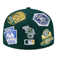 Athletics New Era All Over 59FIFTY Fitted Hat - Green - New Era Lifestyle