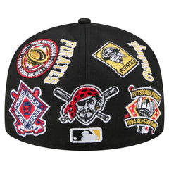 Pittsburgh Pirates New Era All Over 59FIFTY Fitted Hat - Black - New Era Lifestyle
