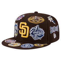 San Diego Padres New Era All Over 59FIFTY Fitted Hat - Brown - New Era Sale
