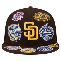 San Diego Padres New Era All Over 59FIFTY Fitted Hat - Brown - New Era Sale