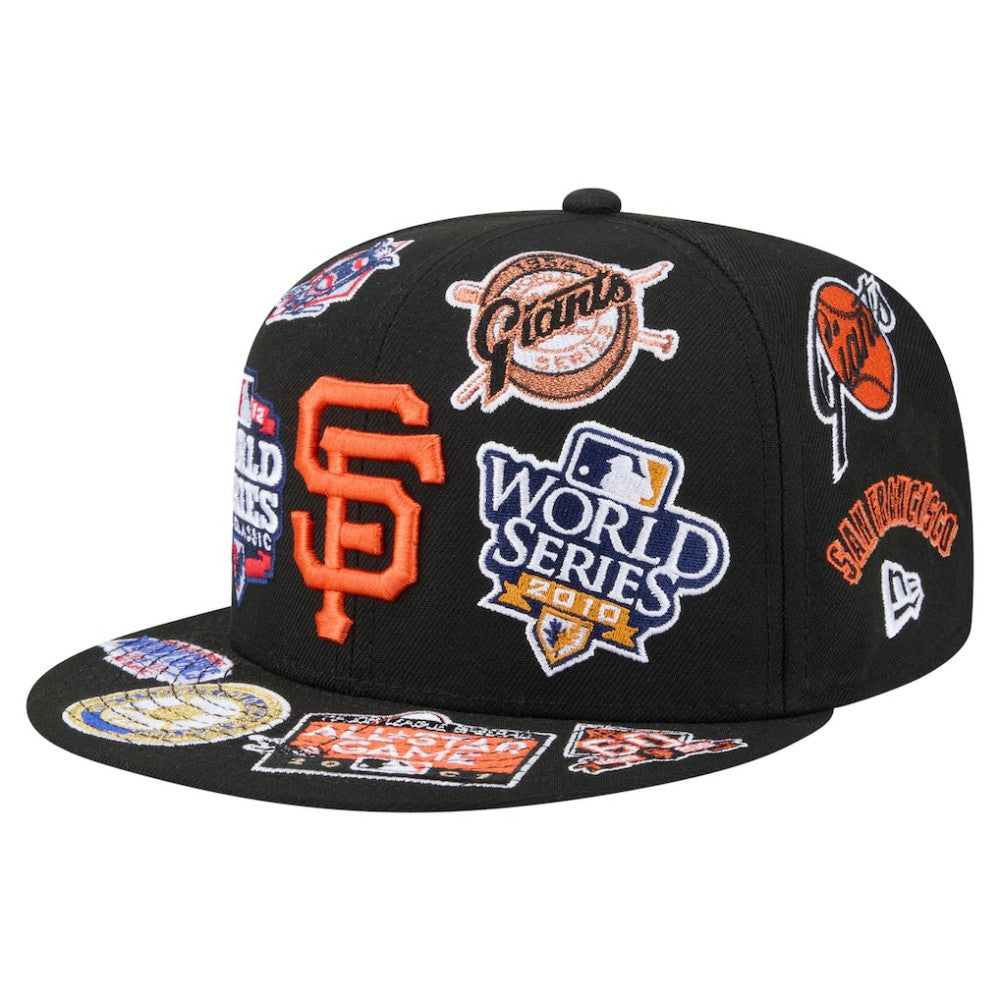 San Francisco Giants New Era All Over 59FIFTY Fitted Hat - Black - New Era Online