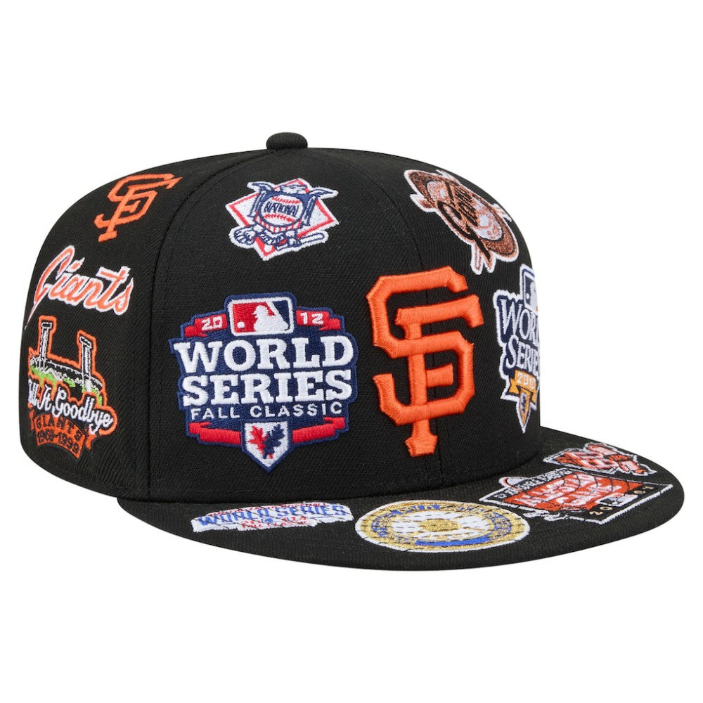 San Francisco Giants New Era All Over 59FIFTY Fitted Hat - Black - New Era Online