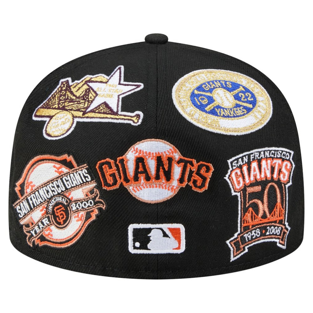 San Francisco Giants New Era All Over 59FIFTY Fitted Hat - Black - New Era Online
