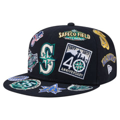 Seattle Mariners New Era All Over 59FIFTY Fitted Hat - Navy - New Era Lifestyle
