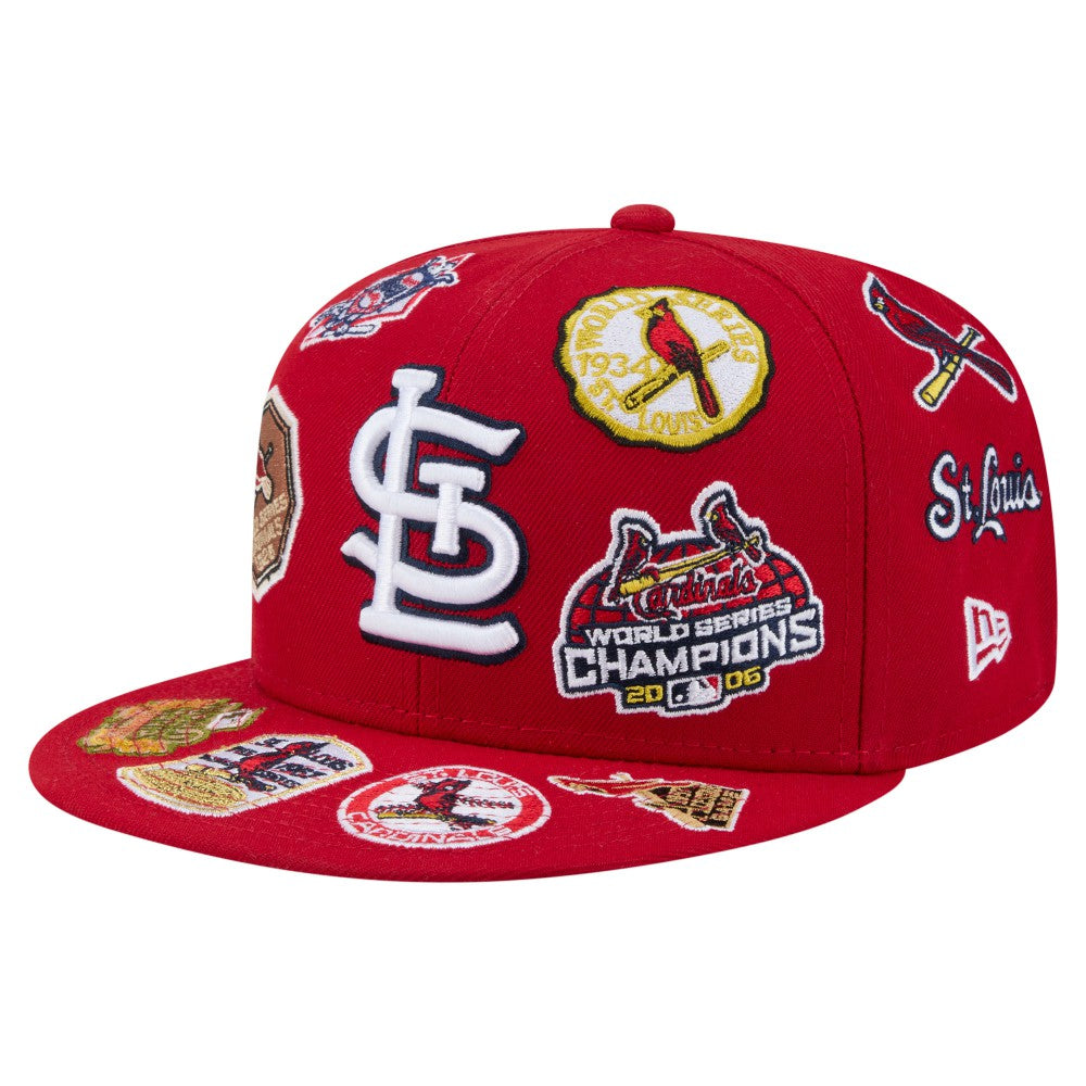 St. Louis Cardinals New Era All Over 59FIFTY Fitted Hat - Red - New Era Online