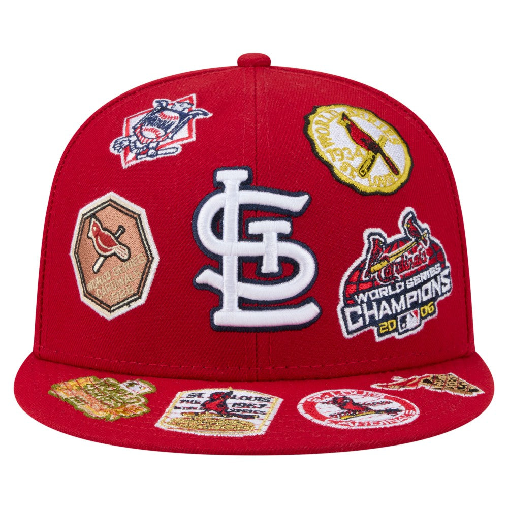 St. Louis Cardinals New Era All Over 59FIFTY Fitted Hat - Red - New Era Online