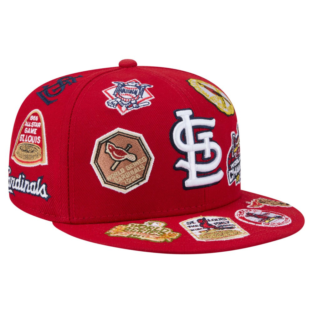 St. Louis Cardinals New Era All Over 59FIFTY Fitted Hat - Red - New Era Online