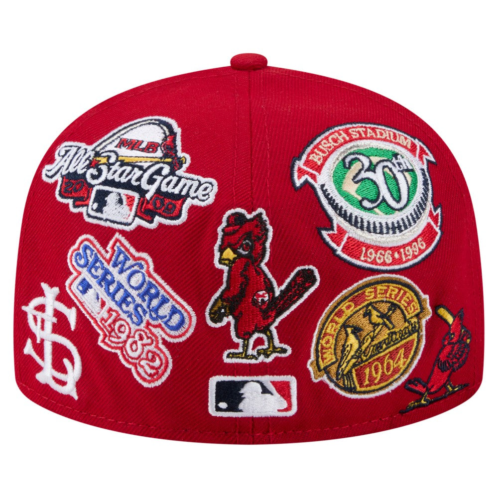 St. Louis Cardinals New Era All Over 59FIFTY Fitted Hat - Red - New Era Online