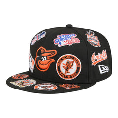 Baltimore Orioles New Era All Over 59FIFTY Fitted Hat - Black - New Era Lifestyle