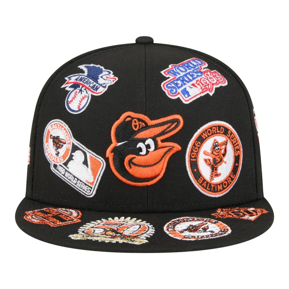 Baltimore Orioles New Era All Over 59FIFTY Fitted Hat - Black - New Era Lifestyle