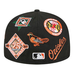 Baltimore Orioles New Era All Over 59FIFTY Fitted Hat - Black - New Era Lifestyle