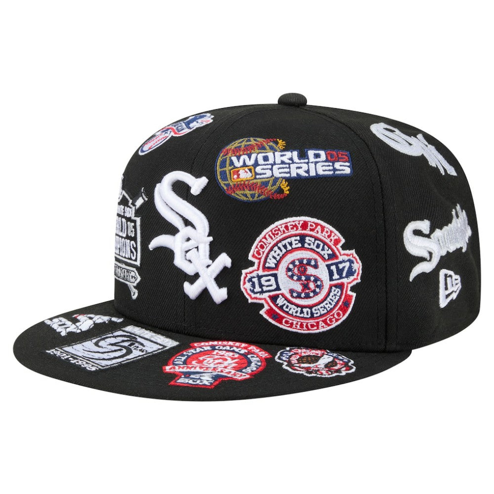 Chicago White Sox New Era All Over 59FIFTY Fitted Hat - Black - New Era Sale