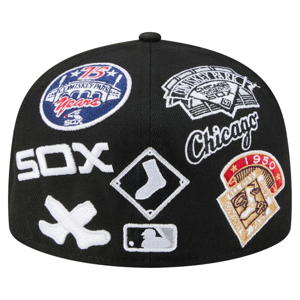 Chicago White Sox New Era All Over 59FIFTY Fitted Hat - Black - New Era Sale