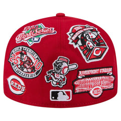 Cincinnati Reds New Era All Over 59FIFTY Fitted Hat - Red - New Era Online