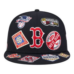 Boston Red Sox New Era All Over 59FIFTY Fitted Hat - Navy - New Era Discount