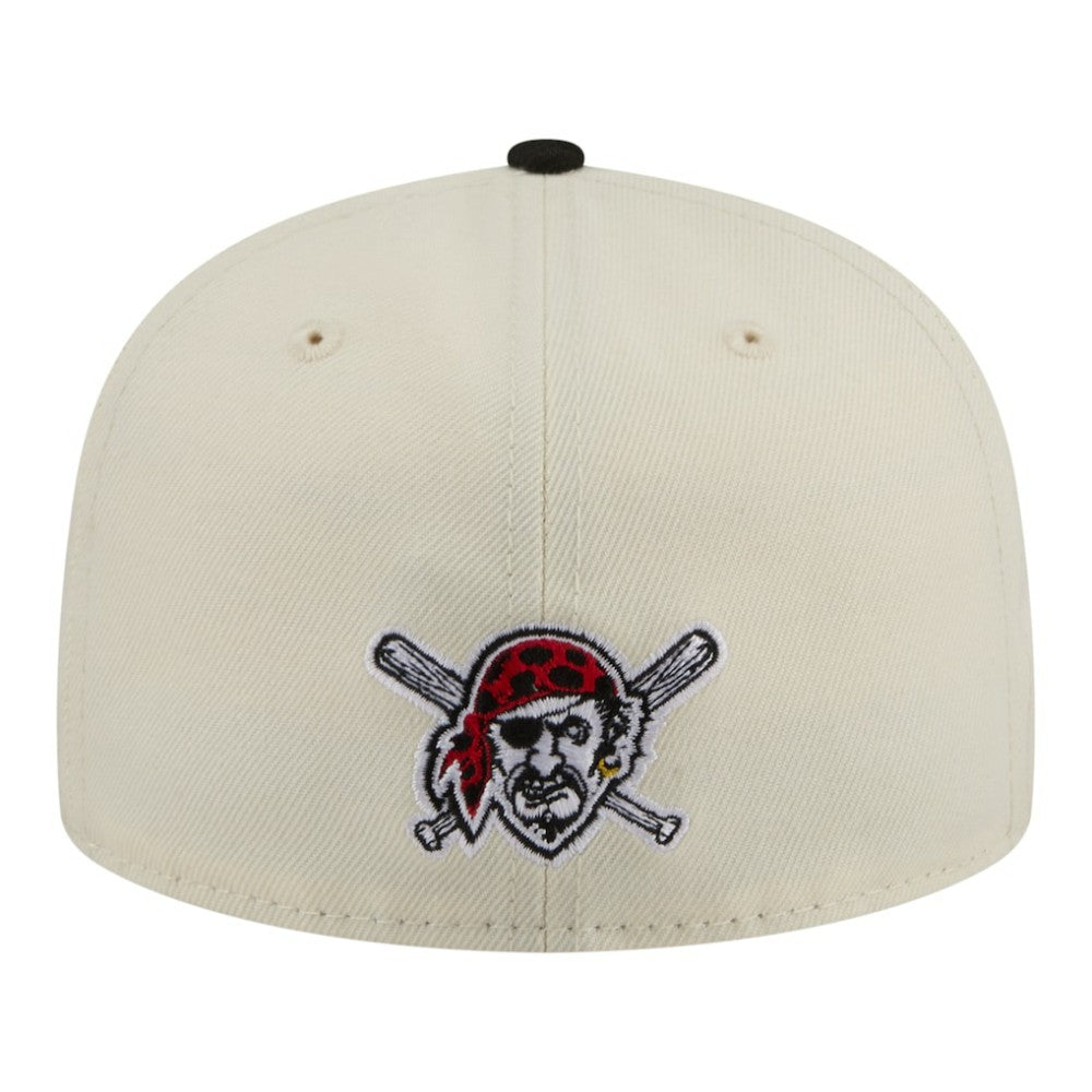 Pittsburgh Pirates New Era Two-Tone Stitch 59FIFTY Fitted Hat - Cream - New Era Online