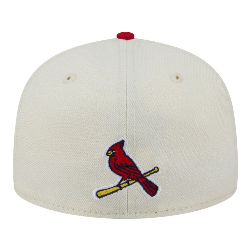 St. Louis Cardinals New Era Two-Tone Stitch 59FIFTY Fitted Hat - Cream - New Era Sale