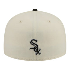 Chicago White Sox New Era Two-Tone Stitch 59FIFTY Fitted Hat - Cream - New Era Online