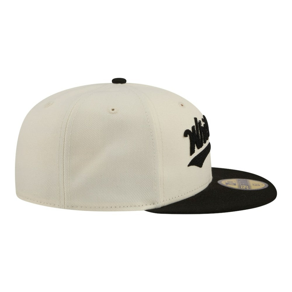 Chicago White Sox New Era Two-Tone Stitch 59FIFTY Fitted Hat - Cream - New Era Online