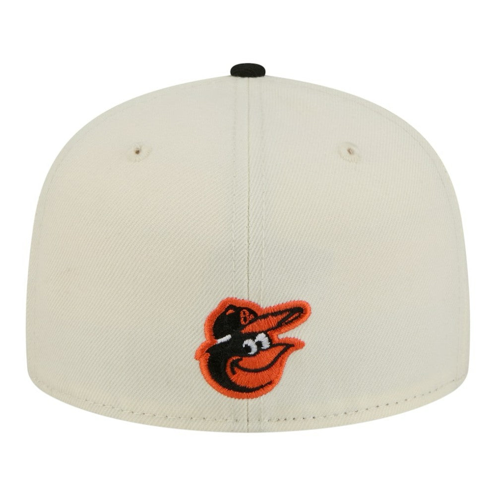 Baltimore Orioles New Era Two-Tone Stitch 59FIFTY Fitted Hat - Cream - New Era on Sale