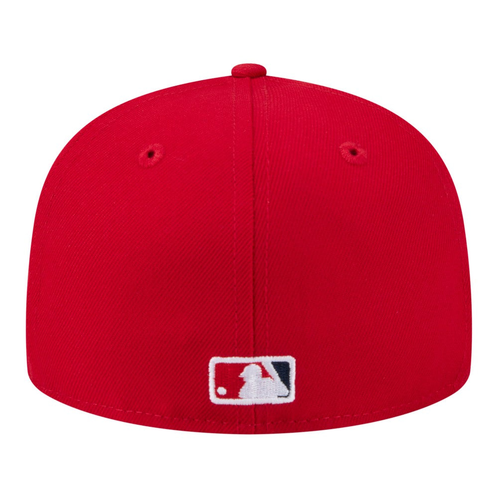 Los Angeles Angels New Era Hidden Hit 59FIFTY Fitted Hat - Red - New Era Discount