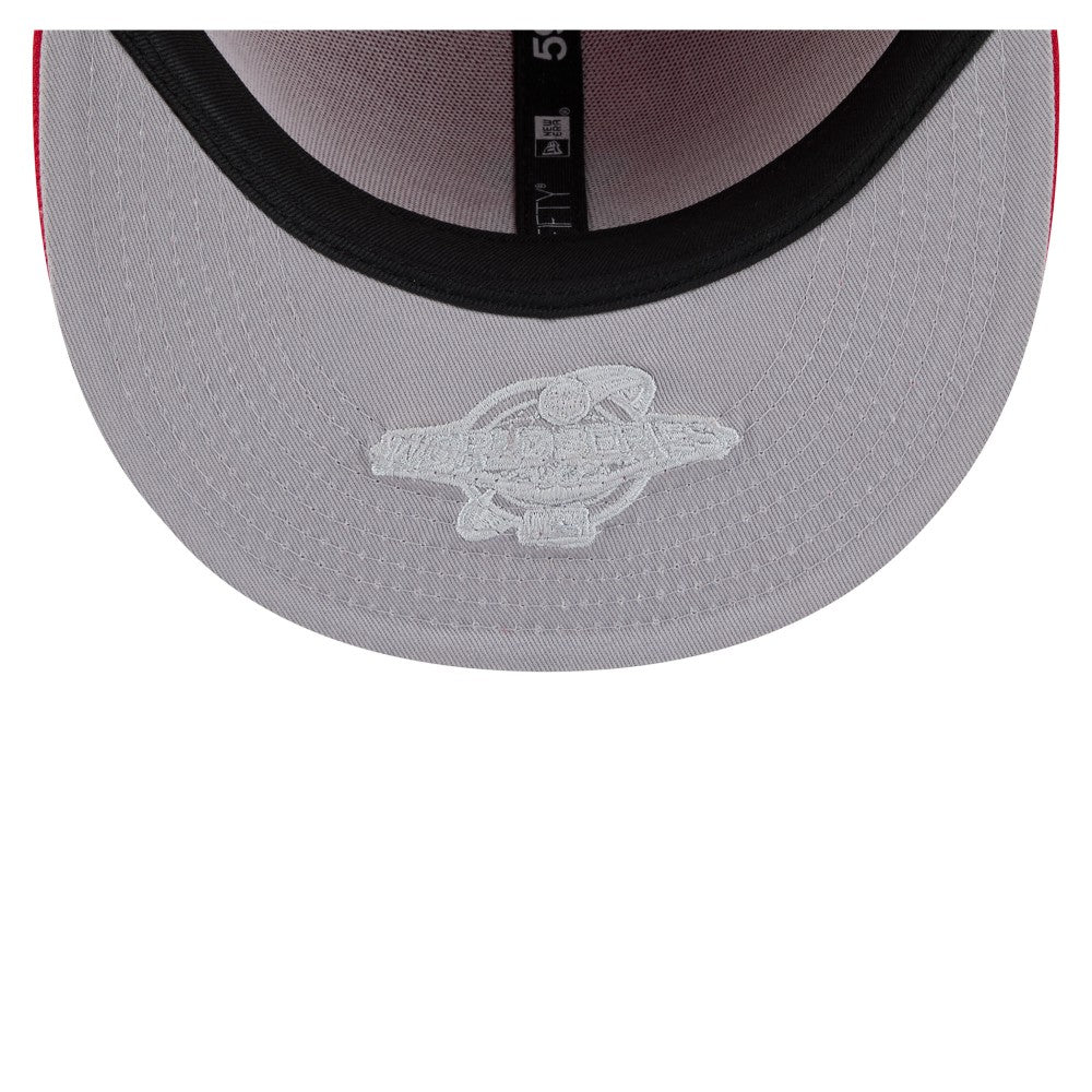 Los Angeles Angels New Era Hidden Hit 59FIFTY Fitted Hat - Red - New Era Discount