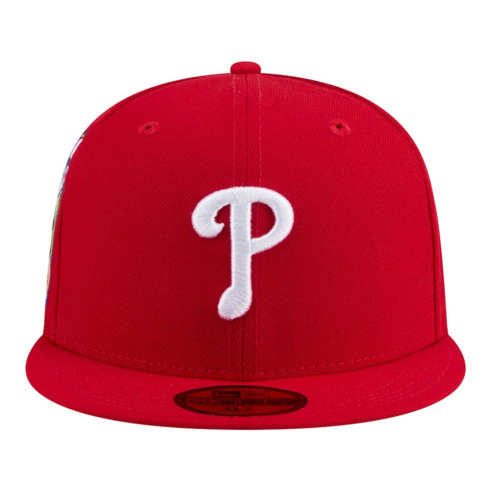 Philadelphia Phillies New Era Hidden Hit 59FIFTY Fitted Hat - Red - New Era Discount