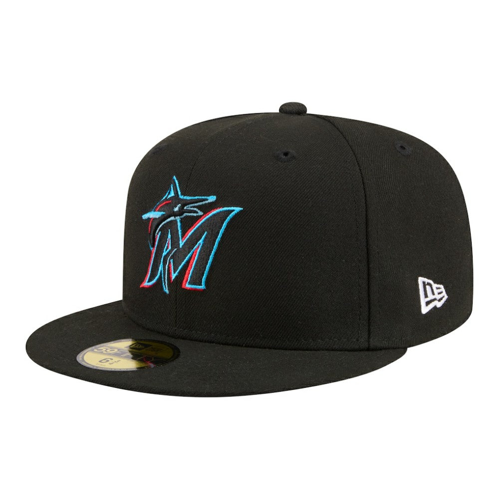Miami Marlins New Era Hidden Hit 59FIFTY Fitted Hat - Black - New Era Online