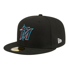 Miami Marlins New Era Hidden Hit 59FIFTY Fitted Hat - Black - New Era Online