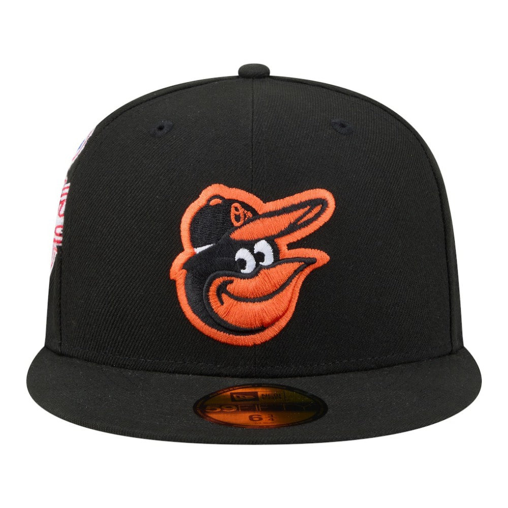 Baltimore Orioles New Era Hidden Hit 59FIFTY Fitted Hat - Black - New Era on Sale