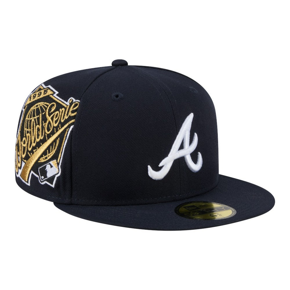 Atlanta Braves New Era Hidden Hit 59FIFTY Fitted Hat - Navy - New Era Discount