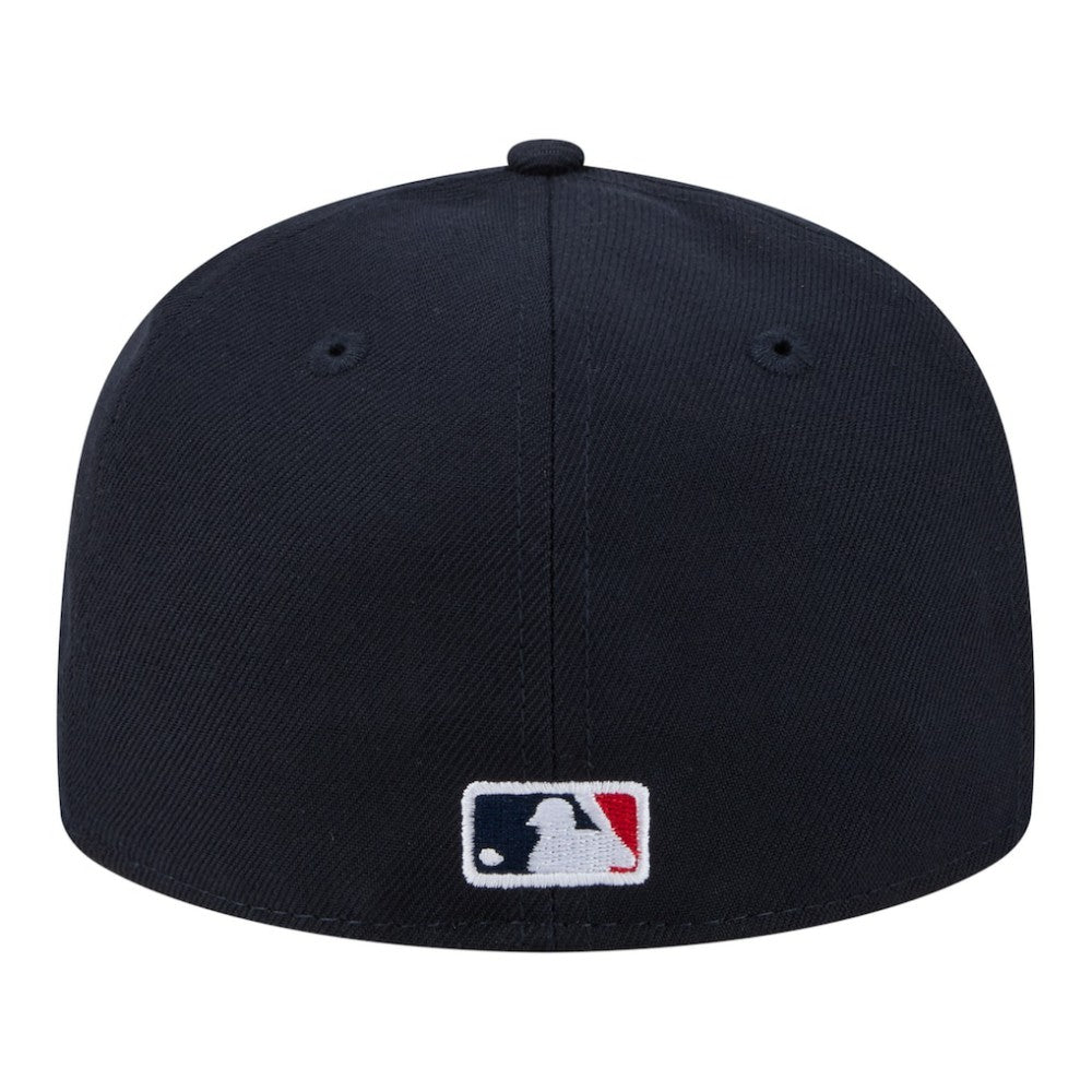 Atlanta Braves New Era Hidden Hit 59FIFTY Fitted Hat - Navy - New Era Discount