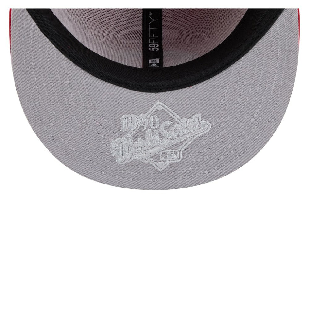 Cincinnati Reds New Era Hidden Hit 59FIFTY Fitted Hat - Red - New Era Discount