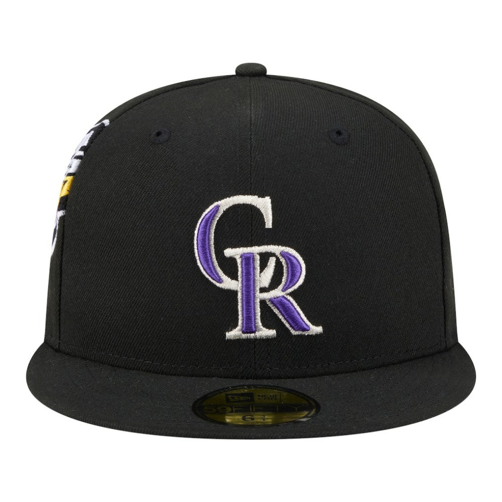 Colorado Rockies New Era Hidden Hit 59FIFTY Fitted Hat - Black - New Era on Sale